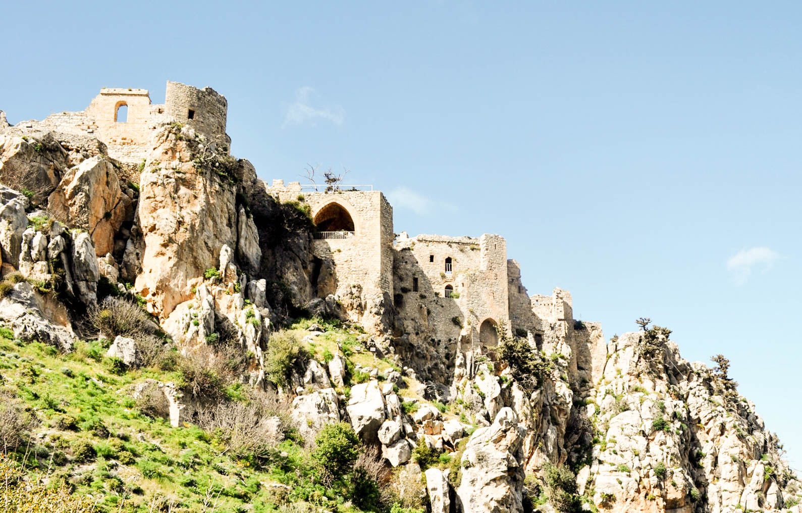 St Hilarion Castle walkway