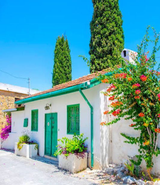 Restored houses in Karmi village