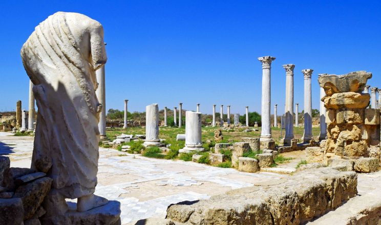 Columns of Salamis gymnasium